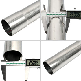 BIGREAT pipe next to measuring tape demonstrating 48-inch length for accurate sizing