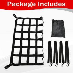 BIGREAT folded cargo net compact for convenient storage and transport