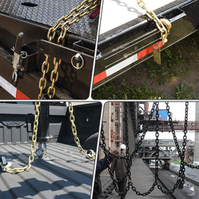 BIGREAT chain in use securing a trailer load demonstrating reliable cargo restraint