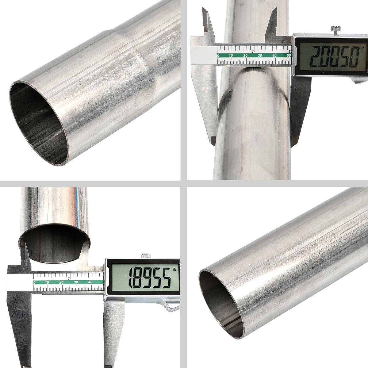 BIGREAT cross-section of mandrel-bent tube showing consistent bore for improved exhaust flow and durability