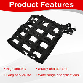 BIGREAT cargo net installed in pickup bed securing mixed cargo safely