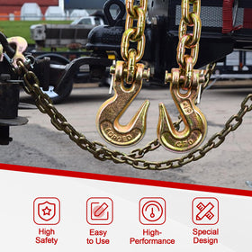 BIGREAT chain held in hand for size comparison illustrating manageable weight and control
