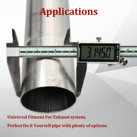 BIGREAT pipe beside tape measure showing scale for accurate cutting