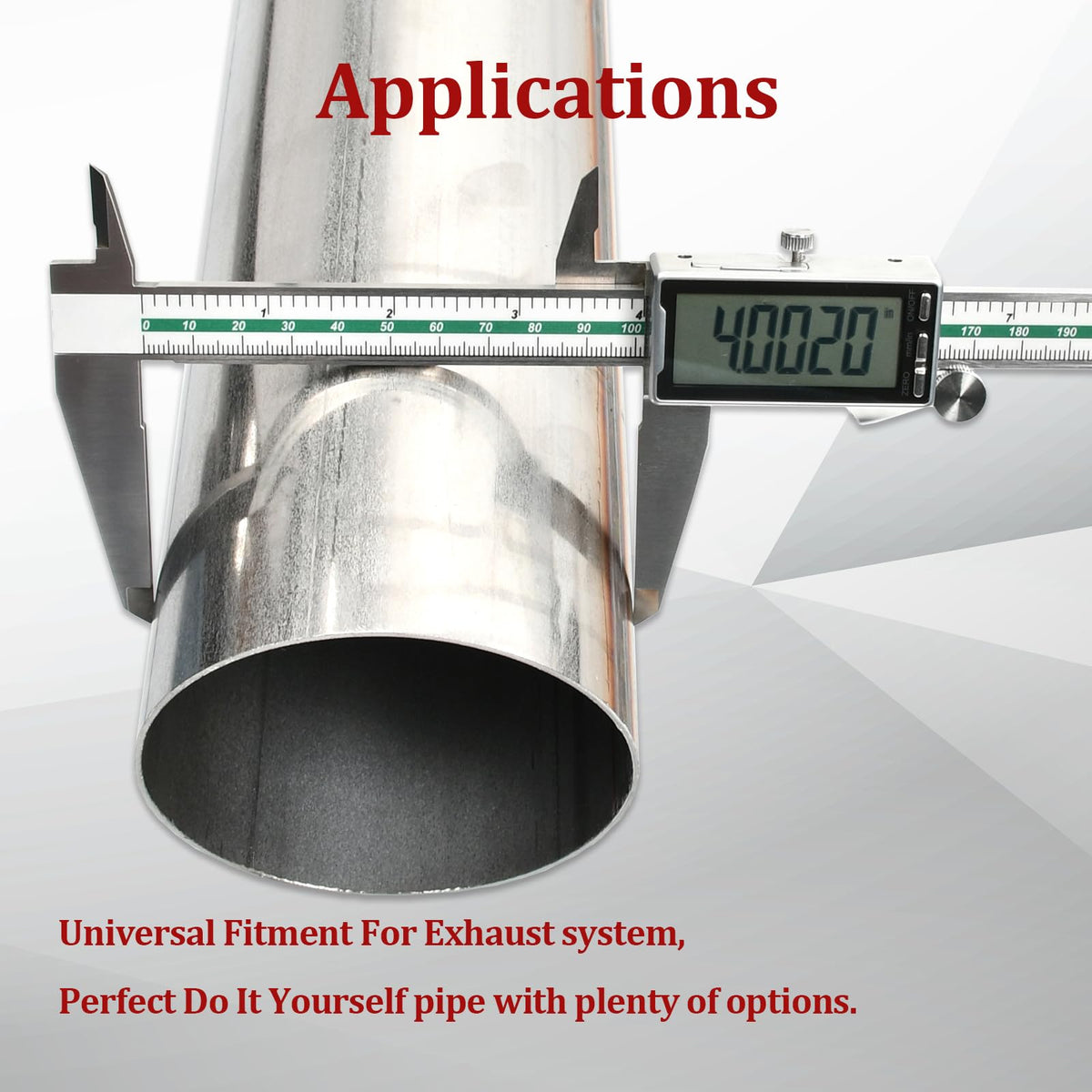 BIGREAT straight tube side profile on workbench, useful for cutting and welding