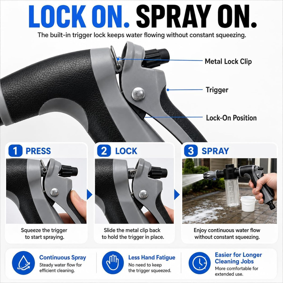 Biiutay stainless-steel wand close-up showing durable construction benefit