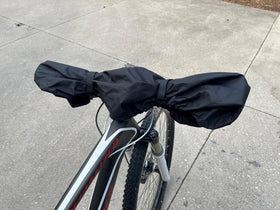 BiKase fitted over drop-bar setup demonstrating compatibility with road bikes