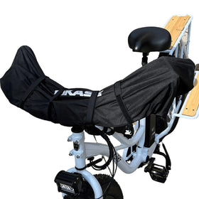 BiKase hook and loop strap detail showing secure attachment and wind resistance