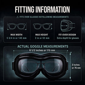 Bikershades dual-density foam detail delivering cushioned comfort and seal
