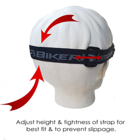 Bikershades goggles inside open face helmet demonstrating helmet compatibility