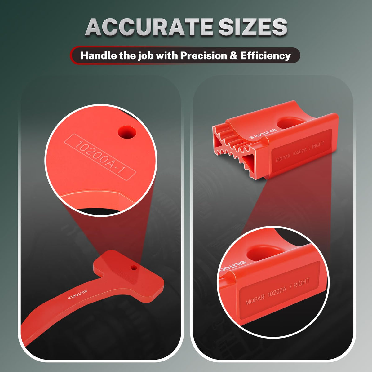 BILITOOLS 2012-up timing chain holder detail, fits newer model chain layouts accurately