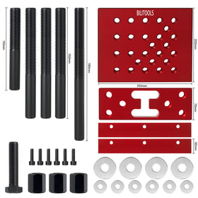 BILITOOLS adjustable columns close-up showing threaded detail for precise positioning
