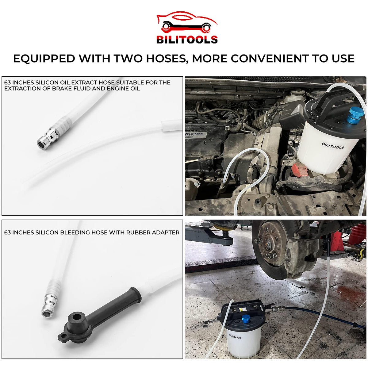BILITOOLS bleeder adapter connection detail ensuring tight seal and leak prevention
