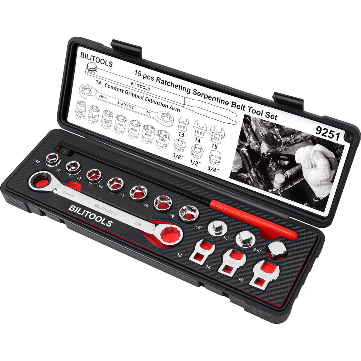 BILITOOLS carry and storage layout showing organized kit for transport and workshop storage