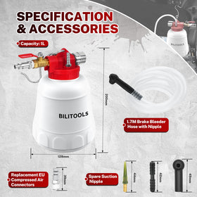BILITOOLS closeup of silicone hose connection demonstrating secure, leak-free fit