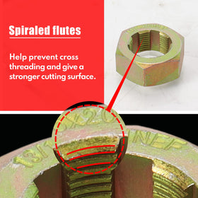 BILITOOLS close-up of chaser teeth showing hardened alloy durability