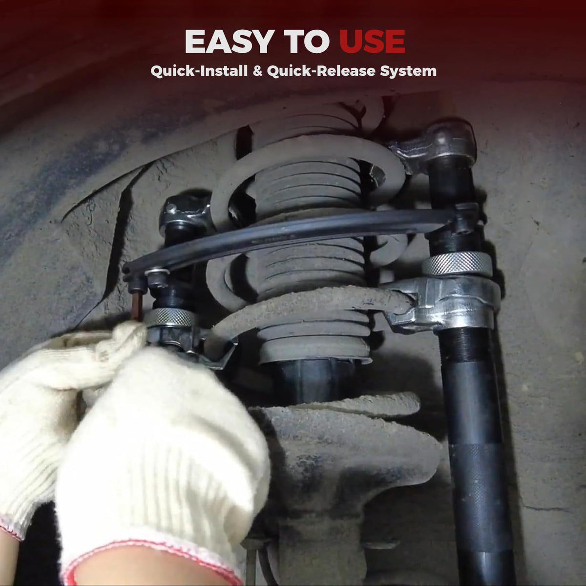 BILITOOLS compressor engaged with wrench showing practical garage use benefit