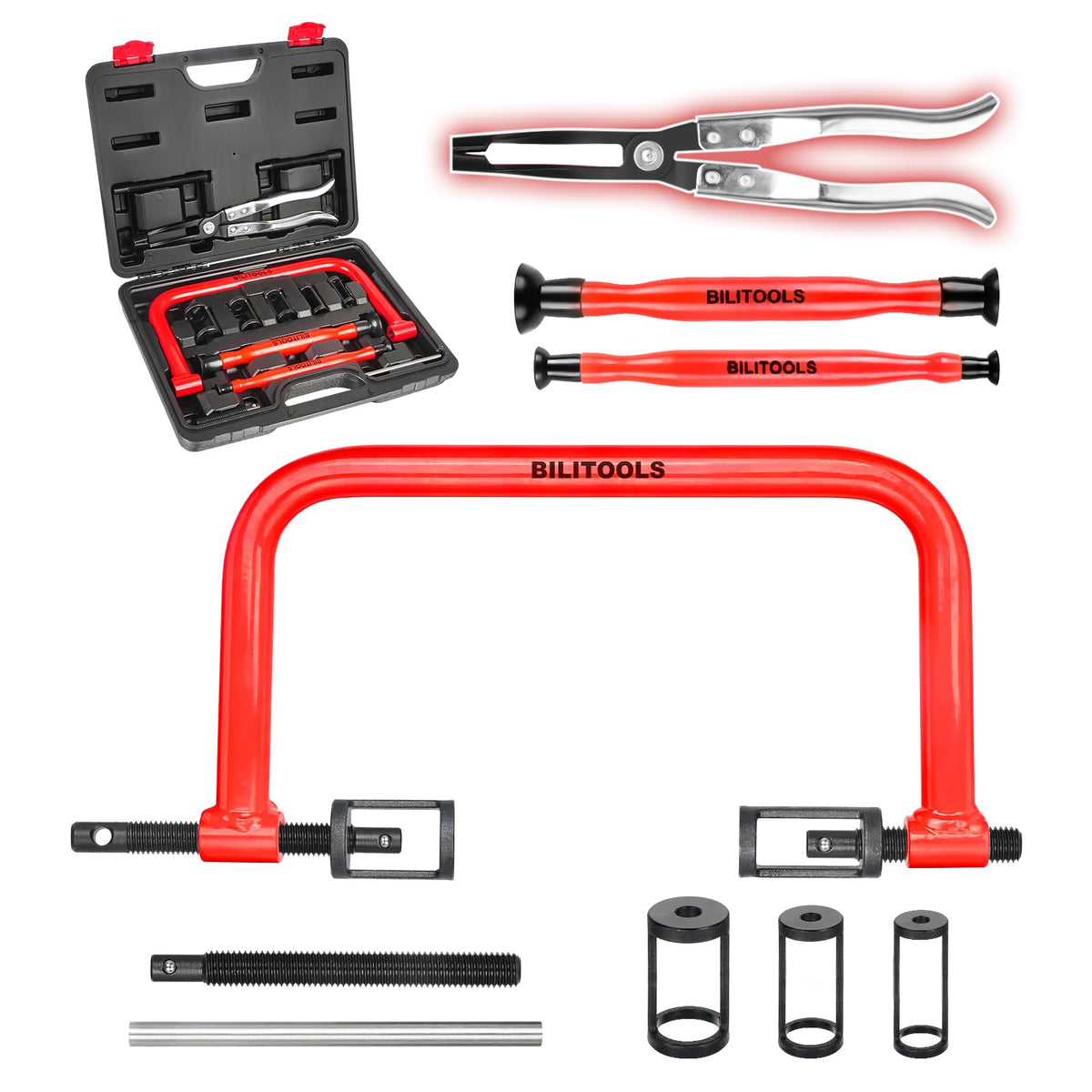 BILITOOLS front case and tools showing organized kit for quick setup