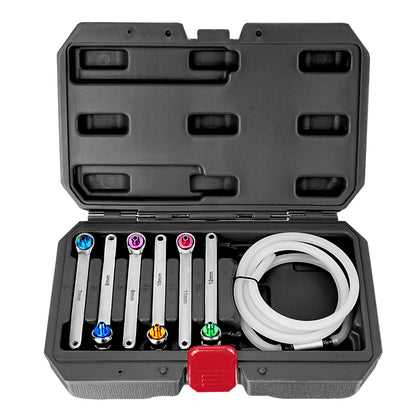 BILITOOLS front view showing case and six color-coded wrenches for quick identification