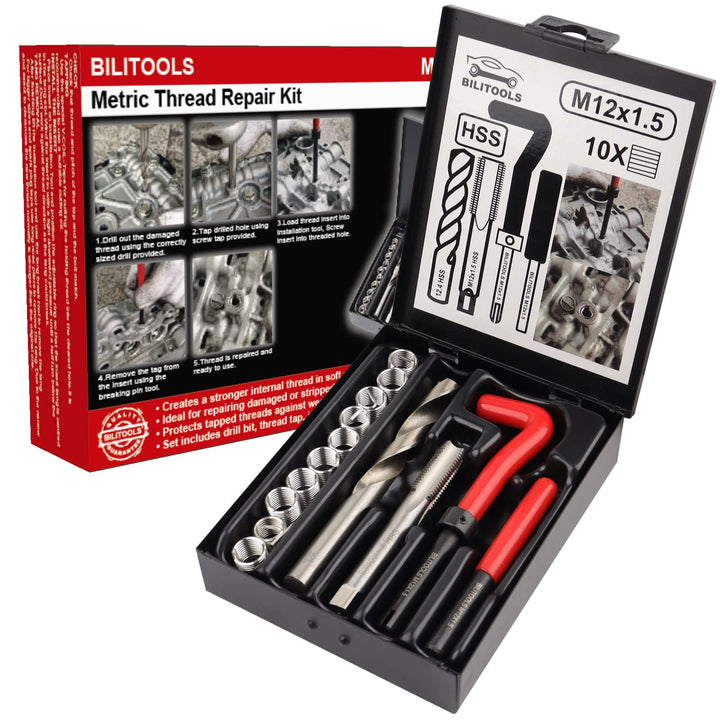BILITOOLS front case open showing organized repair kit for easy transport and access