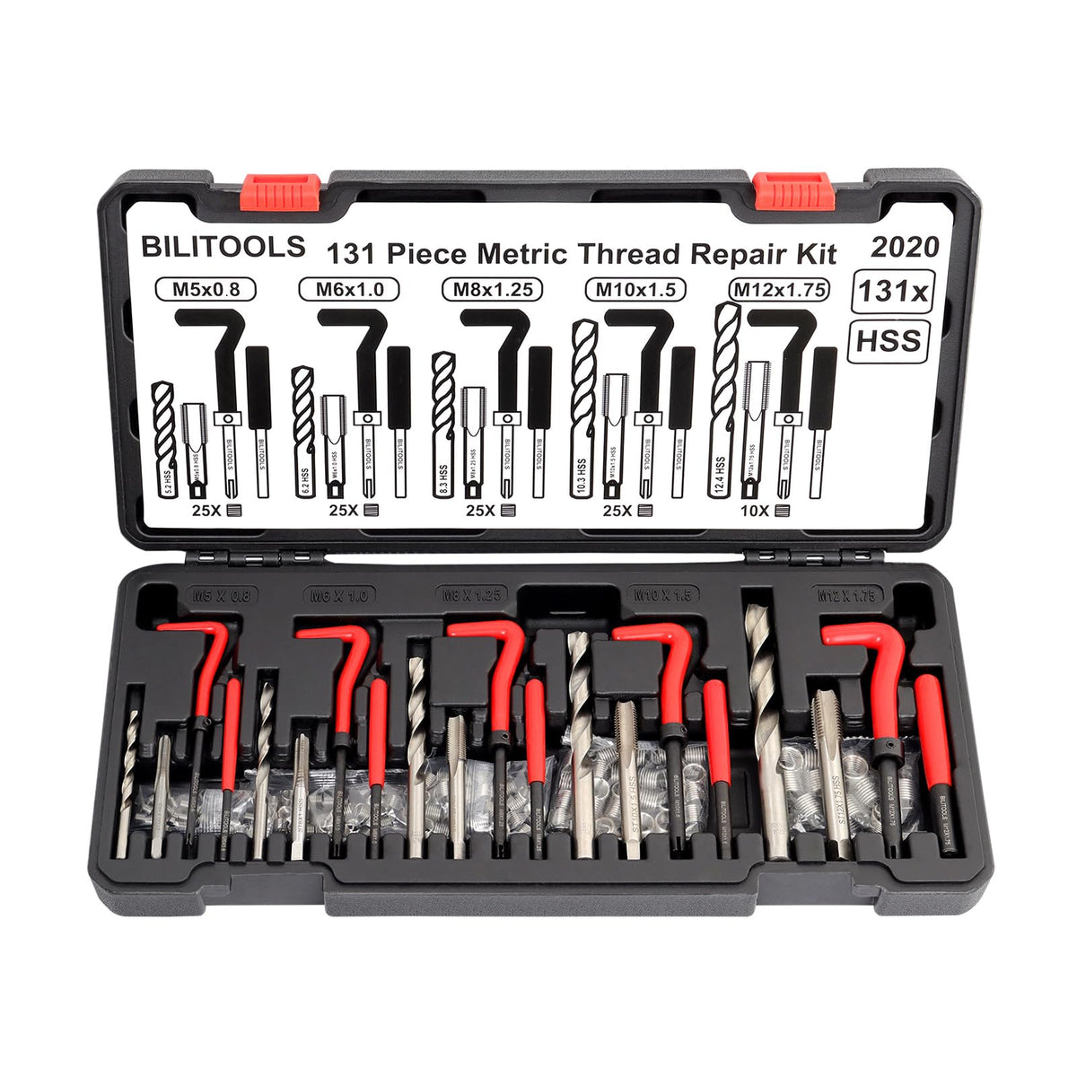 BILITOOLS front case view showing organized kit for easy transport and storage