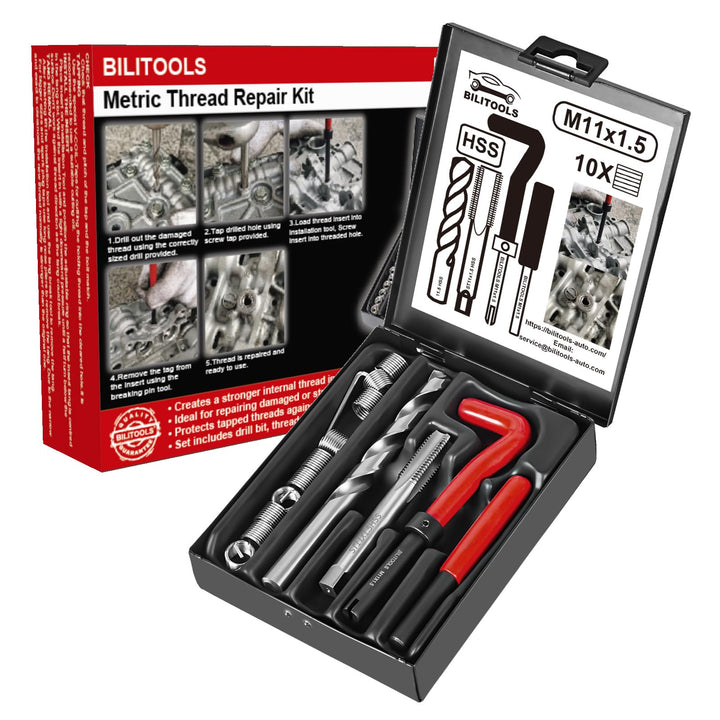 BILITOOLS front view of open iron case showing organized kit and portability benefit
