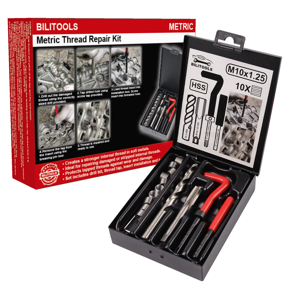 BILITOOLS front packaging showing kit contents and portability benefits