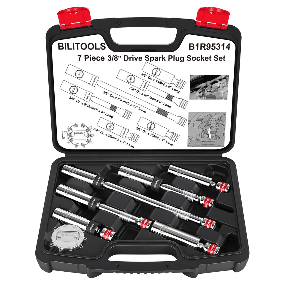 BILITOOLS front view of socket set showing compact case and organized layout for easy transport