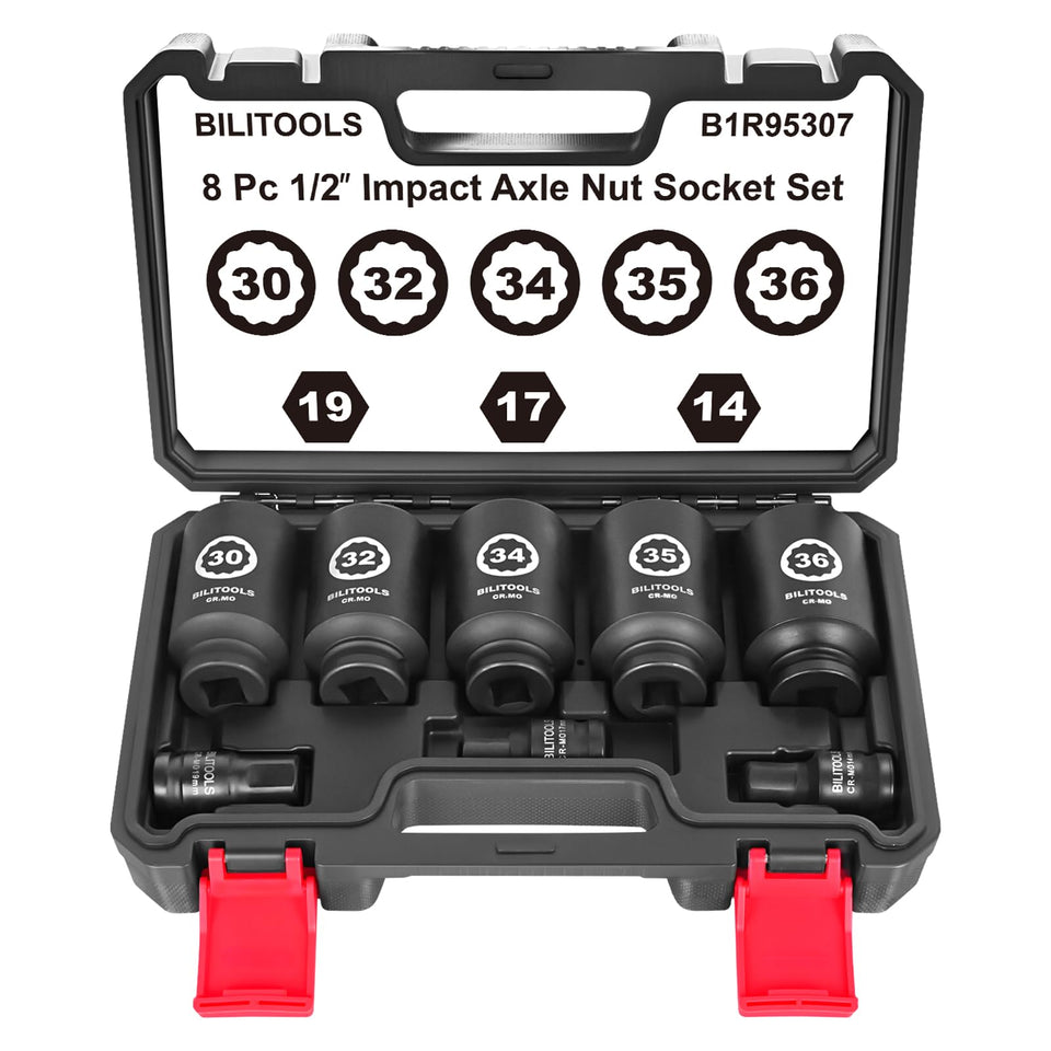 BILITOOLS front packaging showing complete socket set and case, organized for fast access