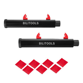 BILITOOLS front view of paired compressors showing compact design and sturdy build benefits