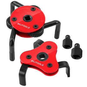 BILITOOLS front view of 3-jaw oil filter wrench showing compact design and fit