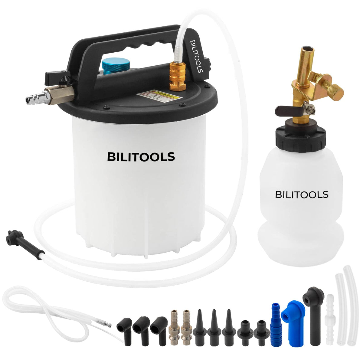 BILITOOLS front view 3L tank showing capacity and secure lid for cleaner jobs
