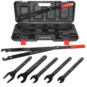 BILITOOLS front view wrench set showing five sizes for fast clutch fit