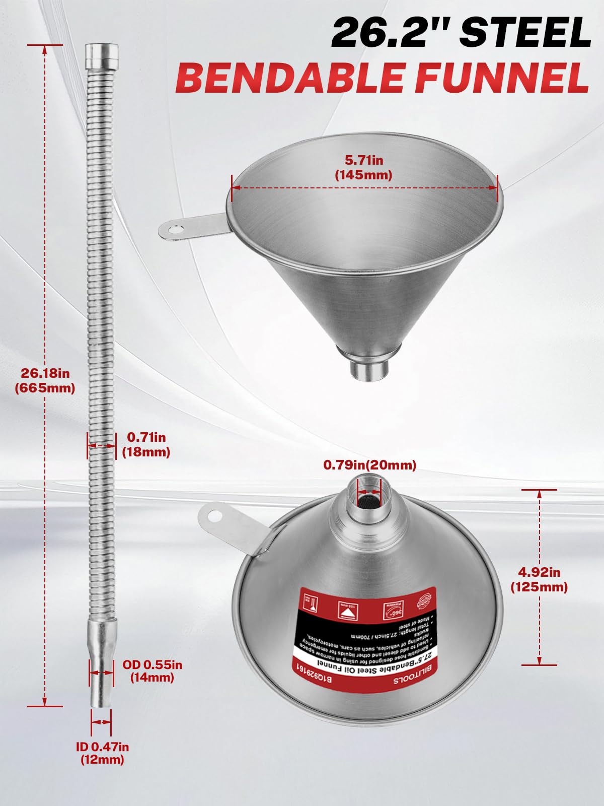 BILITOOLS threaded neck closeup demonstrating secure, leak-resistant connection