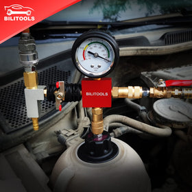 BILITOOLS gauge and thermometer closeup with clear readings for accuracy