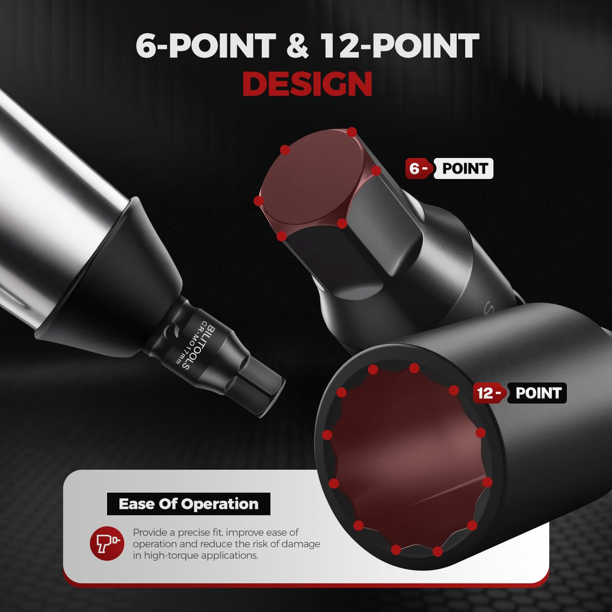 BILITOOLS hex bit sockets array, versatile sizes for related fasteners