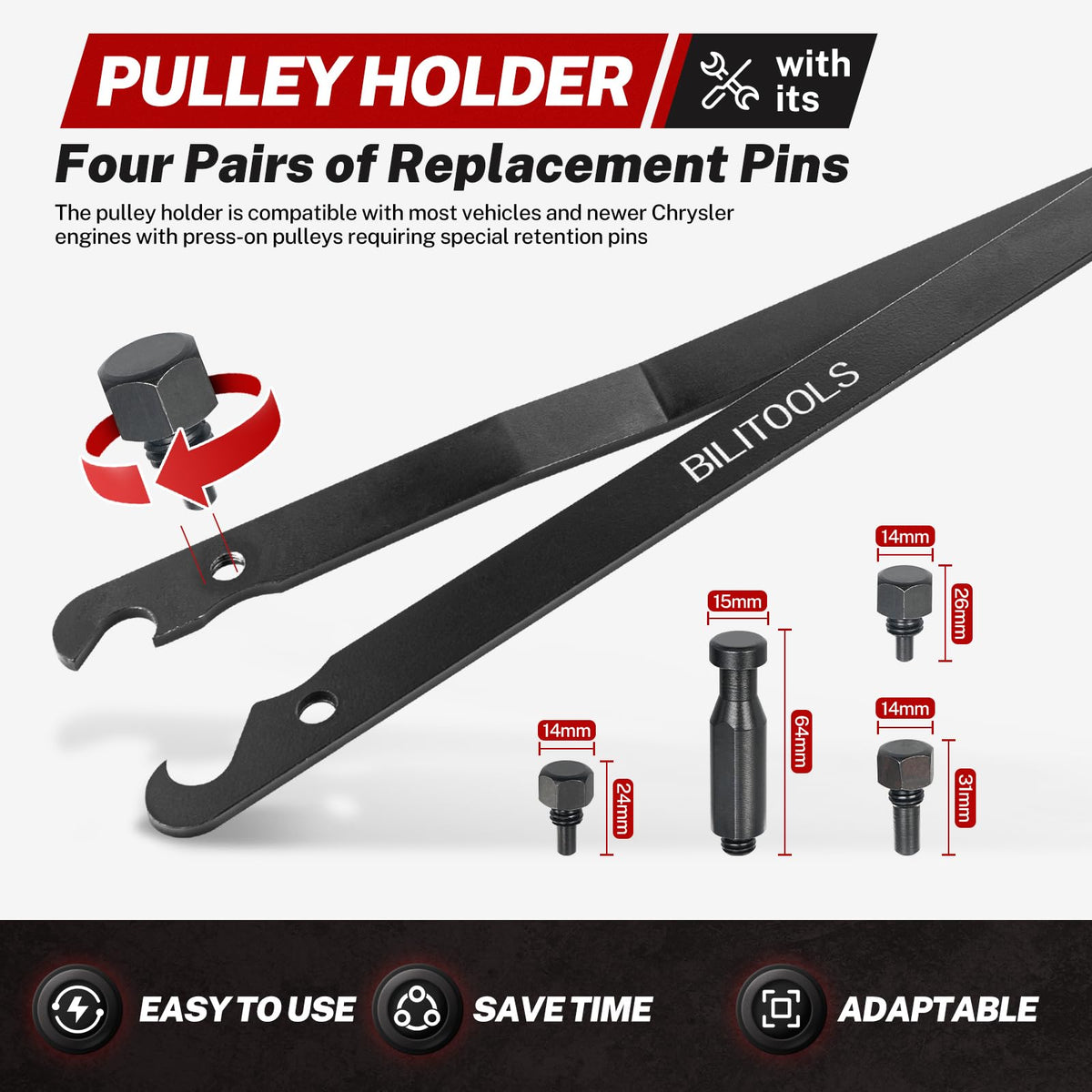 BILITOOLS size comparison with labeled wrenches for correct selection