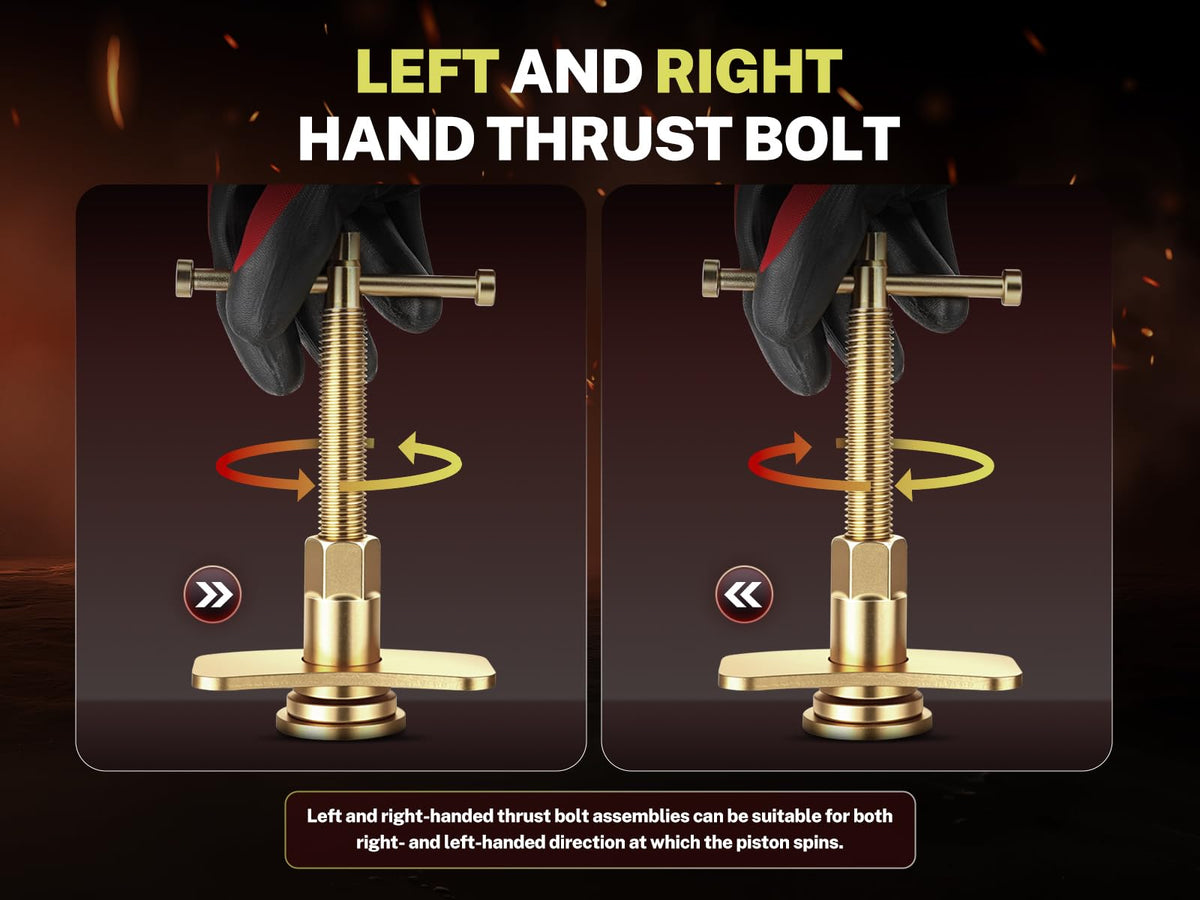 BILITOOLS thrust bolt threading detail demonstrating durable construction benefit