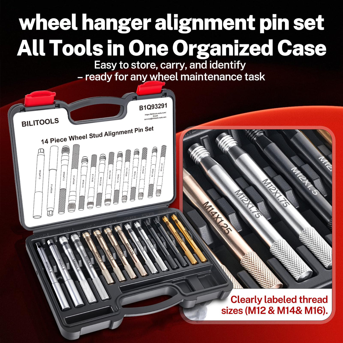BILITOOLS technician using pins on workbench improving workshop efficiency