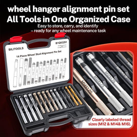 BILITOOLS technician using pins on workbench improving workshop efficiency