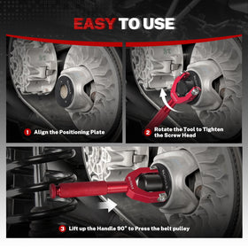 BILITOOLS X3 in use on a Can-Am Maverick clutch enabling quick belt removal