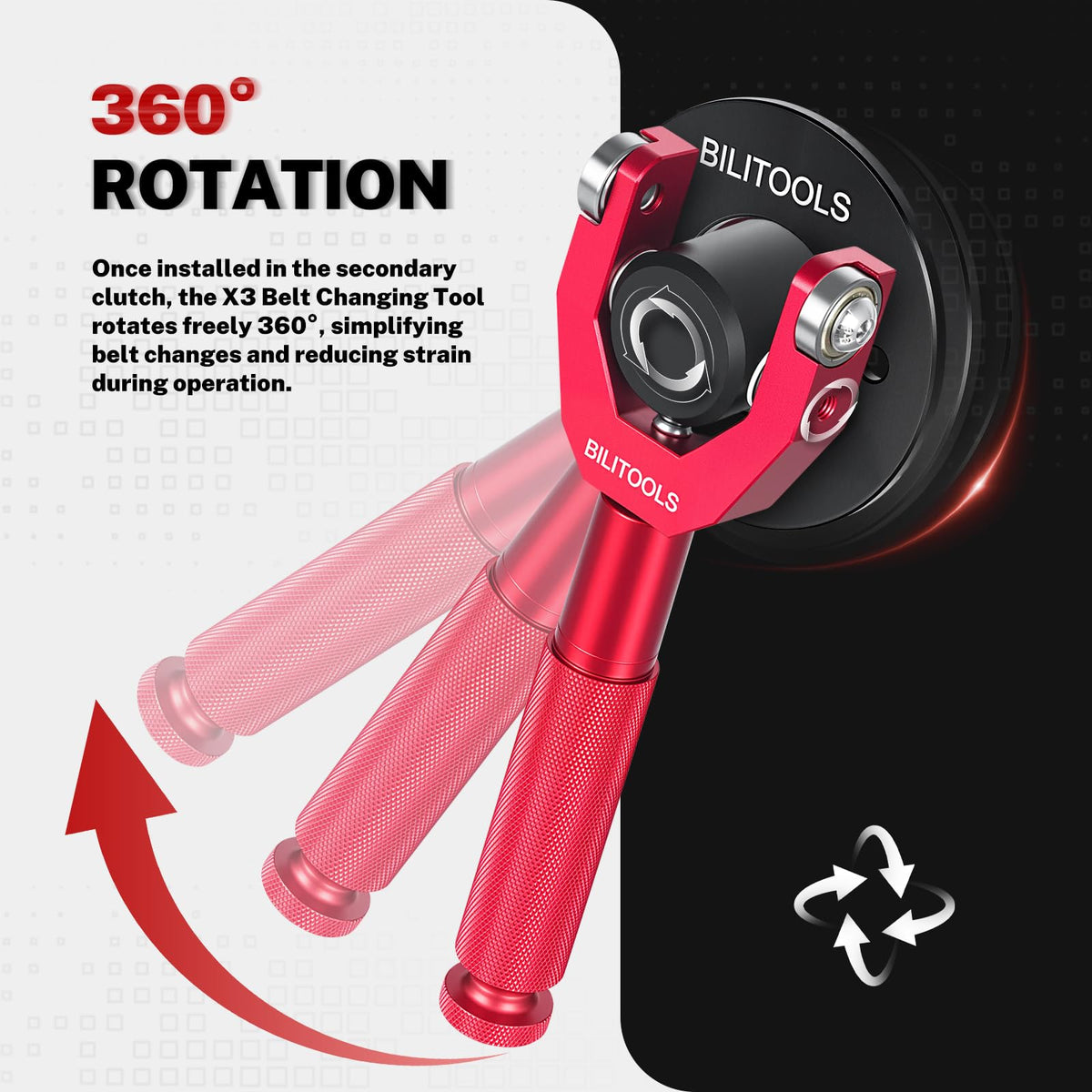 BILITOOLS X3 next to a wrench showing compact size for easy transport