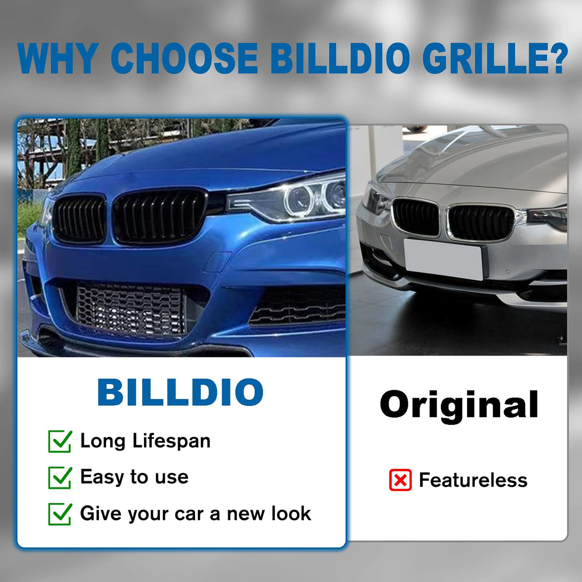 BILLDIO grille in hand for scale demonstrates easy handling benefit