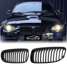 BILLDIO front kidney grille facing view shows gloss black upgrade and refined look