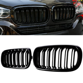 BILLDIO front grille installed showing bold gloss black impact