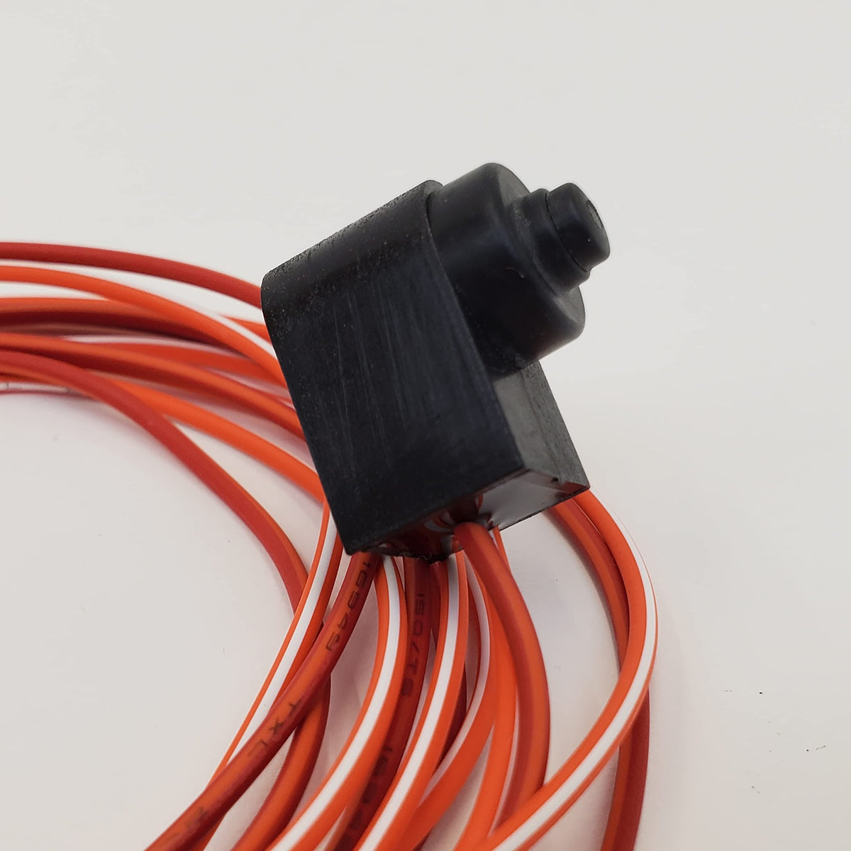 Billet Proof switch wiring detail closeup with 50-inch cable for flexible routing benefit