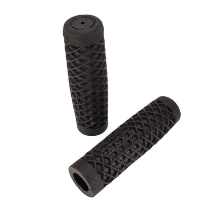 Billet Proof Designs front view of Vans waffle grips showing black finish and pair presentation, improved grip
