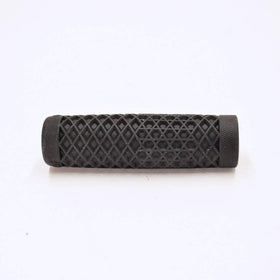 Billet Proof Designs grip next to ruler showing 125mm length and medium diameter for scale reference