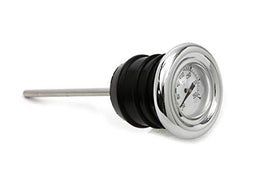 Billet Proof chrome front view showing white gauge face and clear markings for quick reading