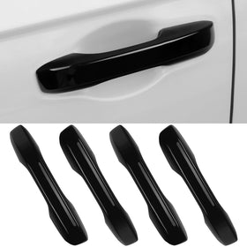 BILOPER front view of glossy black handle cover showing sleek protection