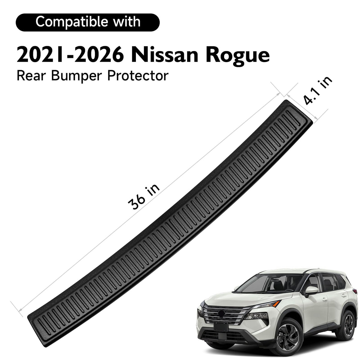 BILOPER installed on Nissan Rogue rear showing seamless protection and neat appearance